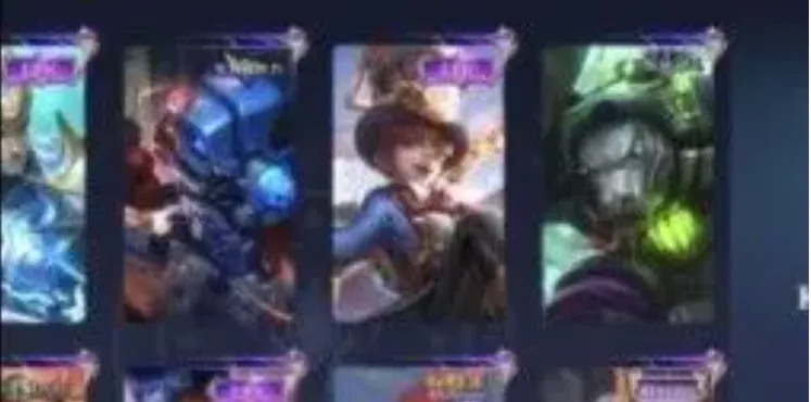 ML698 Android & iOS 166 Skins Collector Natalia Lightborn Tigreal Blazing Layla 4 SABER Skins (G)